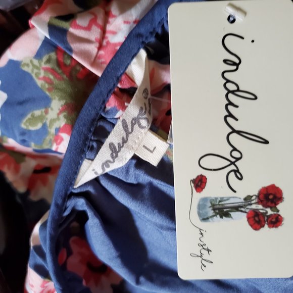 Powder Blue Floral High Low Cold Shoulder Dress - Picture 8 of 8